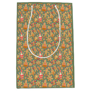 Christmas Gingerbread Cookies Medium Gift Bag