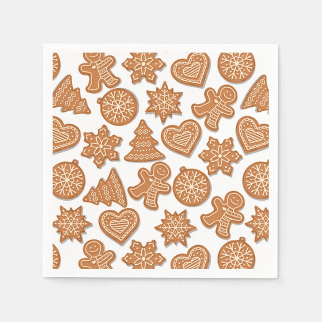 Christmas Gingerbread Cookies  Napkin (Front)