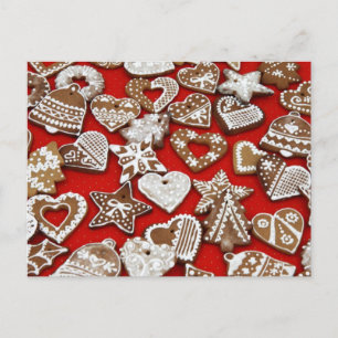 Christmas Gingerbread Cookies Postcard