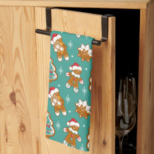 Christmas Gingerbread Cookies Tea Towel