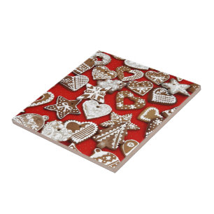 Christmas Gingerbread Cookies Tile