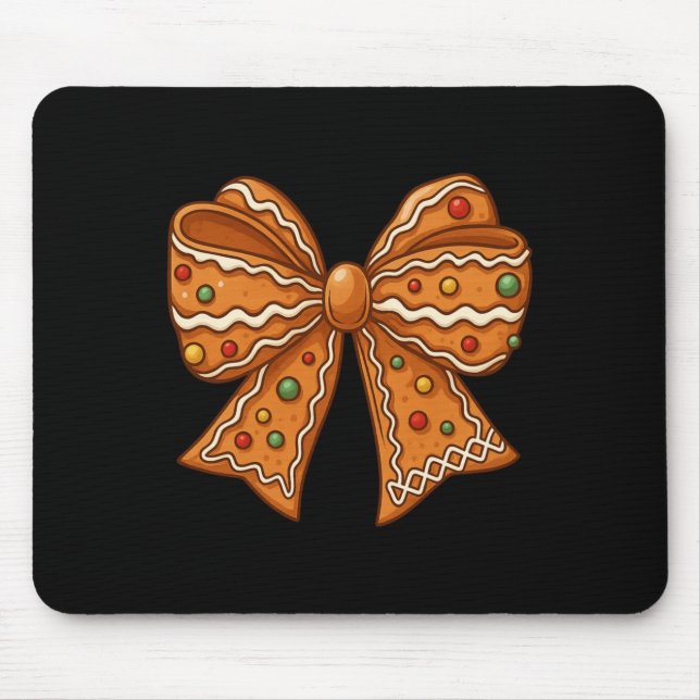 Christmas Gingerbread Coquette Bow Xmas For Men Wo Mouse Mat (Front)