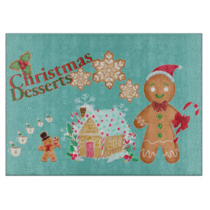 Christmas gingerbread cutting board