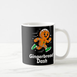 Christmas Gingerbread Dash Running Runner Xmas Mar Coffee Mug