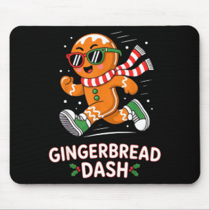 Christmas Gingerbread Dash Running Runner Xmas Mar Mouse Mat