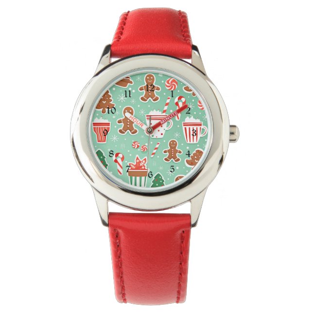 Christmas Gingerbread design Watch (Front)