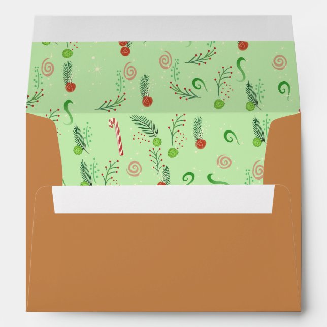Christmas Gingerbread Envelope (Back (Bottom))