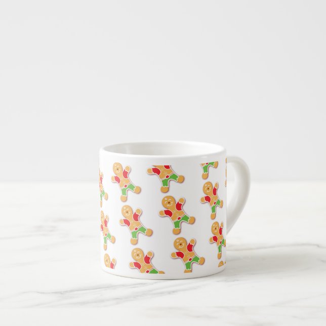 Christmas gingerbread espresso mug (Front Right)