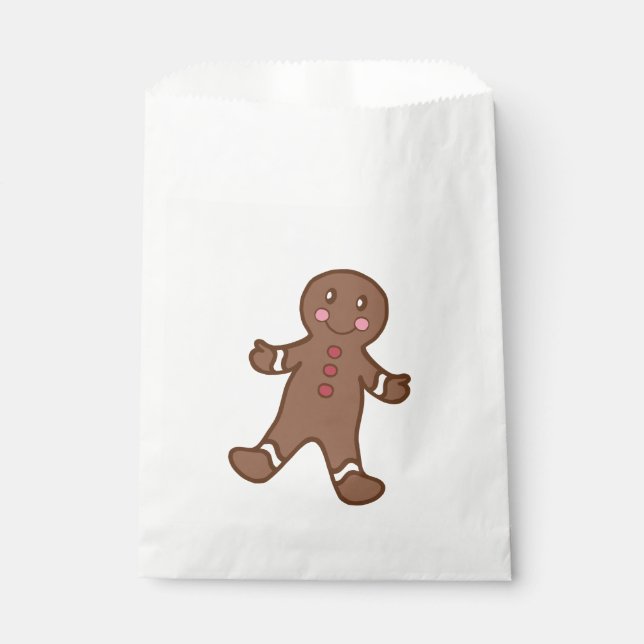 Christmas Gingerbread Favour Bag (Front)