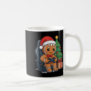 Christmas Gingerbread Gamer Chair Holiday Gaming B Coffee Mug