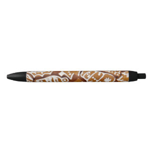 Christmas Gingerbread Holiday Cookies Black Ink Pen