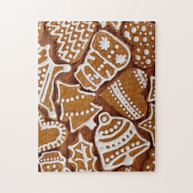 Christmas Gingerbread Holiday Cookies Jigsaw Puzzle (Vertical)