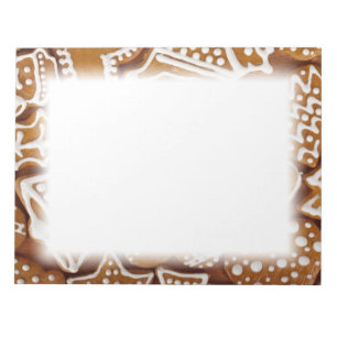 Christmas Gingerbread Holiday Cookies Notepad