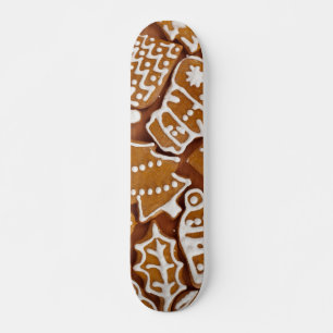 Christmas Gingerbread Holiday Cookies Skateboard