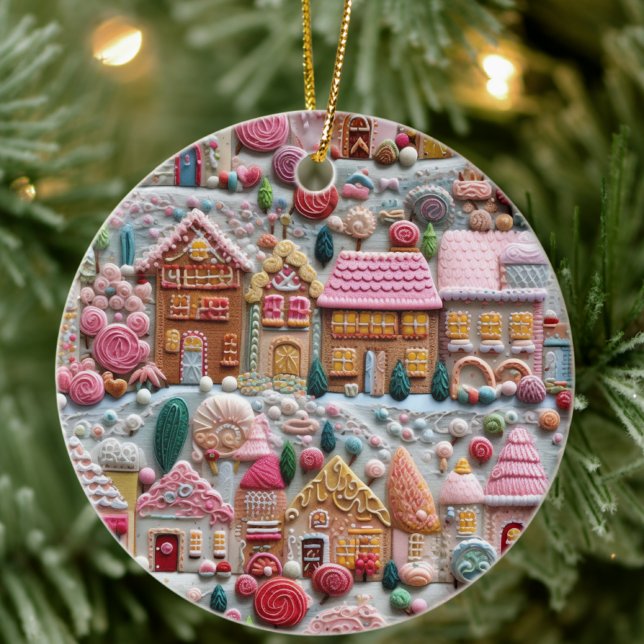 Christmas Gingerbread House Ceramic Tree Decoration (Creator Uploaded)