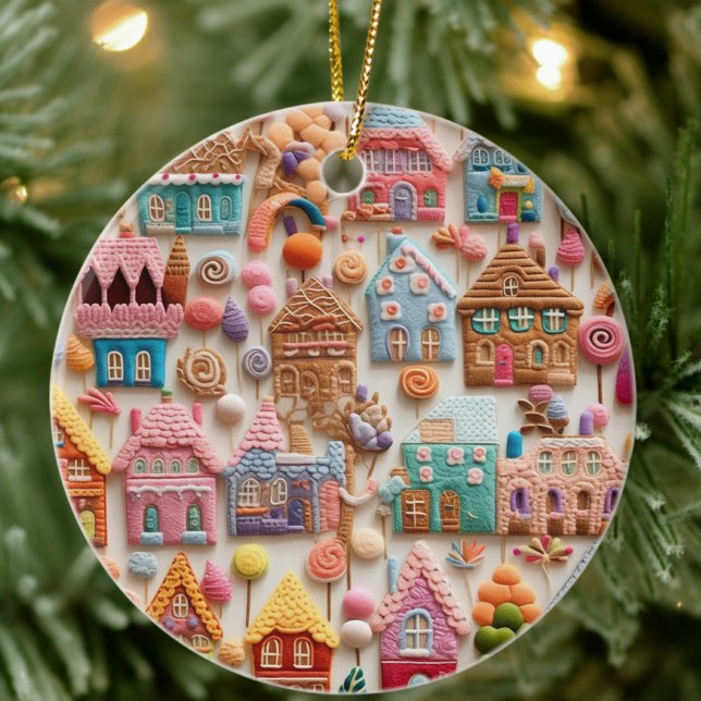 Christmas Gingerbread House Ceramic Tree Decoration (Creator Uploaded)