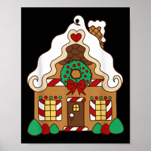 Christmas Gingerbread House Poster
