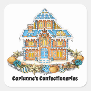 Christmas Gingerbread House Sticker
