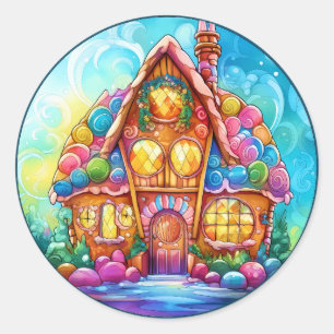 Christmas Gingerbread House Sticker