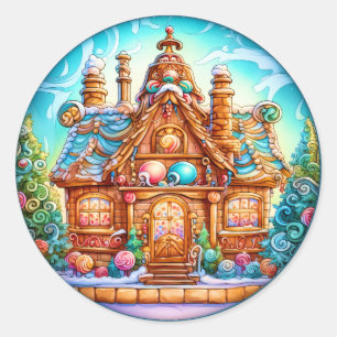 Christmas Gingerbread House Sticker