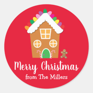 Christmas Gingerbread House Sticker