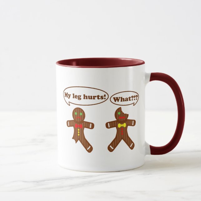 Christmas Gingerbread Humour Mug (Right)