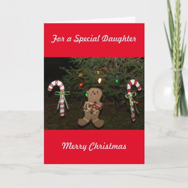 Christmas Gingerbread Man Card (Front)