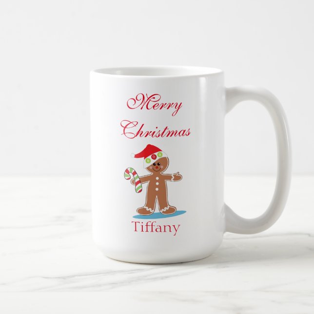 Christmas Gingerbread Man Coffee Mug (Right)