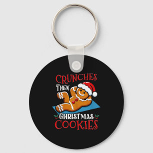 Christmas Gingerbread Man Cookie Funny Quote Worko Key Ring