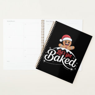 Christmas Gingerbread Man Family Let's Get Baked Planner