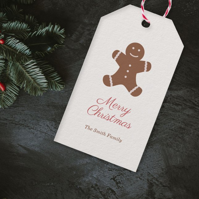 Christmas Gingerbread Man Gift Tag (Christmas Gingerbread Man Gift Tag)