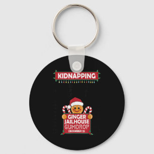 Christmas Gingerbread Man Ginger Jailhouse Kidnapn Key Ring