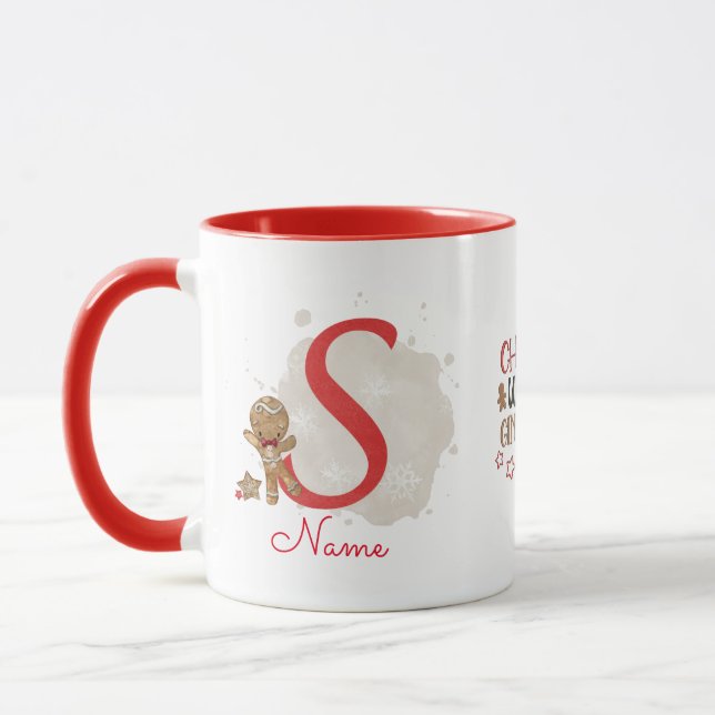 Christmas Gingerbread man Mug (Left)