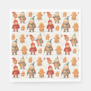 Christmas Gingerbread Man  Napkin