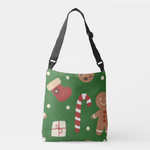 Christmas Gingerbread Man Pattern  Crossbody Bag
