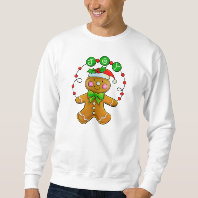 Christmas Gingerbread Man TShirt Jumper (Front)