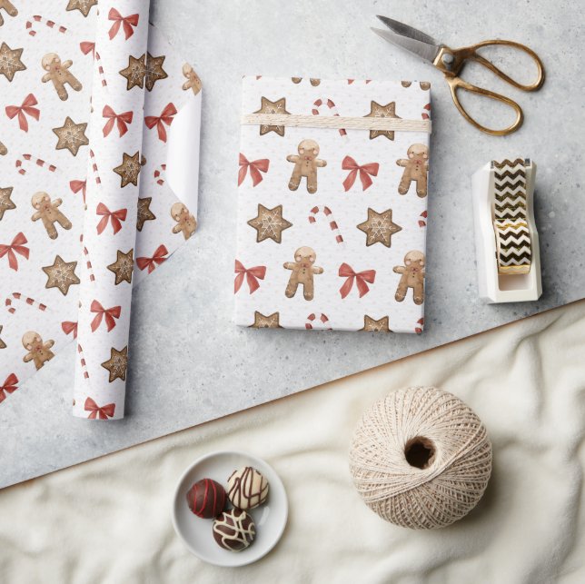 Christmas Gingerbread Man Wrapping Paper (Crafts)