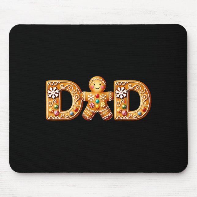 Christmas Gingerbread Matching Family Party Xmas P Mouse Mat (Front)