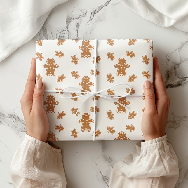 Christmas Gingerbread Men Pattern Wrapping Paper (Christmas Gingerbread Men Pattern Wrapping Paper)