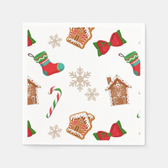 Christmas Gingerbread Napkin (Front)