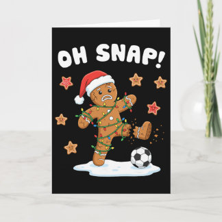 Christmas Gingerbread Oh Snap Cookie Xmas Holiday  Card