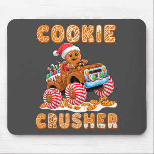 Christmas Gingerbread Pajamas Cookie Crusher Monst Mouse Mat