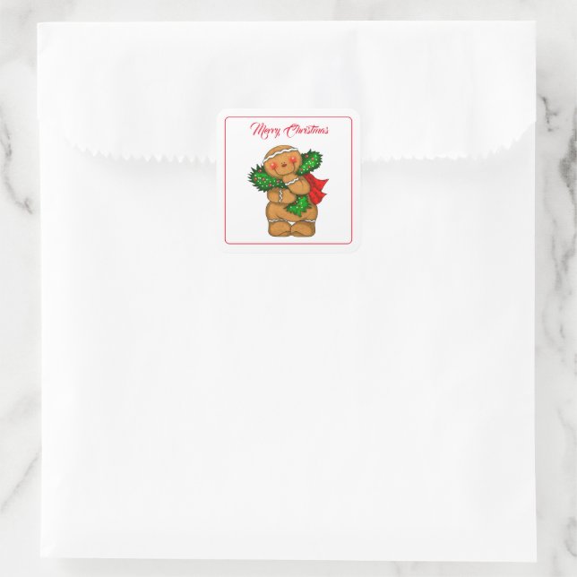 Christmas Gingerbread Person Stickers (Bag)