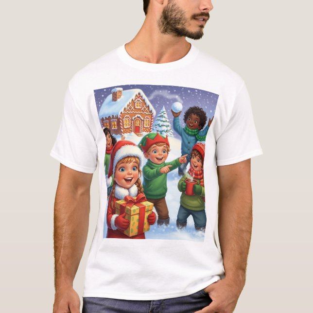 Christmas Gingerbread Play T-Shirt (Front)