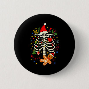 Christmas Gingerbread Pregnancy Announcement Mommy 6 Cm Round Badge