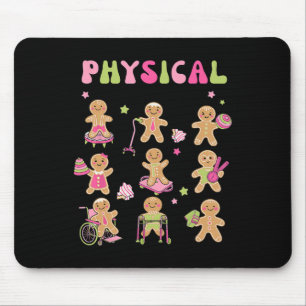 Christmas Gingerbread PT Physical Therapy Assistan Mouse Mat