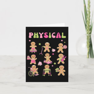 Christmas Gingerbread Pt Physical Therapy Istant X Card