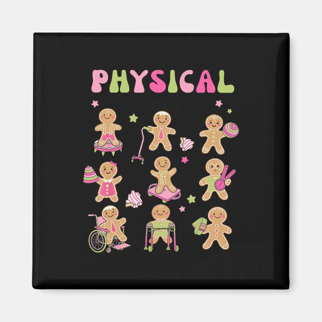 Christmas Gingerbread Pt Physical Therapy Istant X Magnet (Front)