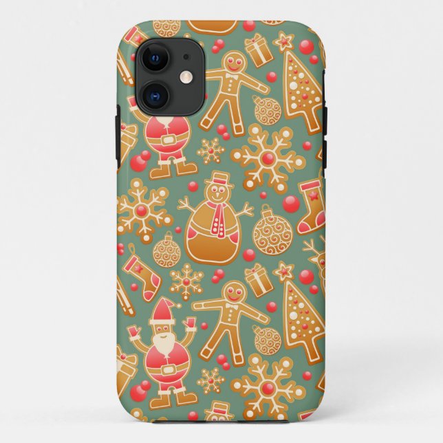 christmas gingerbread santa Case-Mate iPhone case (Back)