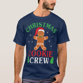 Christmas Gingerbread Santa Hat Cookie Baking Crew T-Shirt